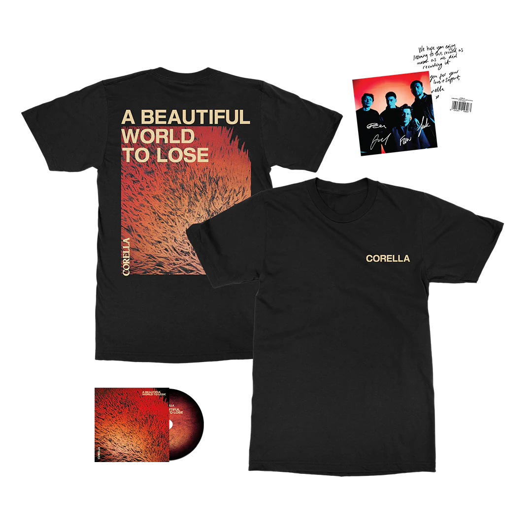 Corella - A Beautiful World to Lose - CD Merch Bundle