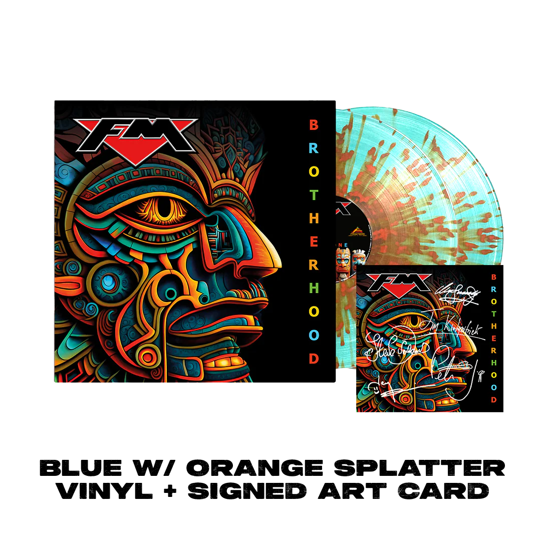 FM - Brotherhood - Blue w/ Orange Splatter Vinyl + Signed Art Card