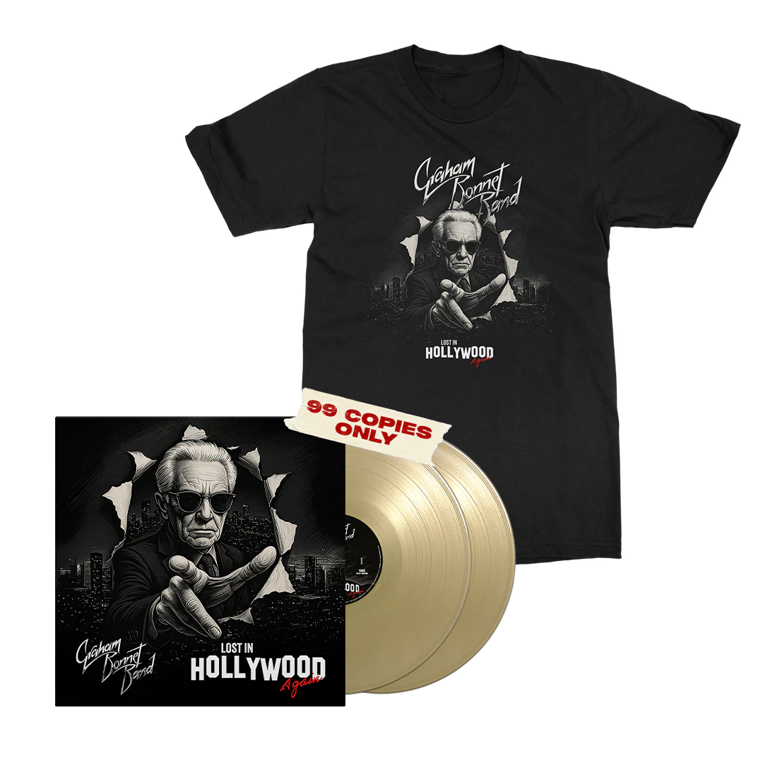 Graham Bonnet Band - Lost In Hollywood Again (Live) - Gold Vinyl + Tee