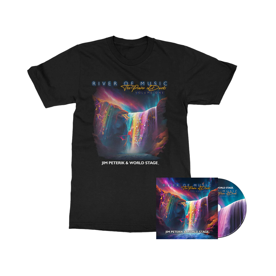 Jim Peterik & World Stage - The Power Of Duets - Vol 1 - CD + Tee Bundle