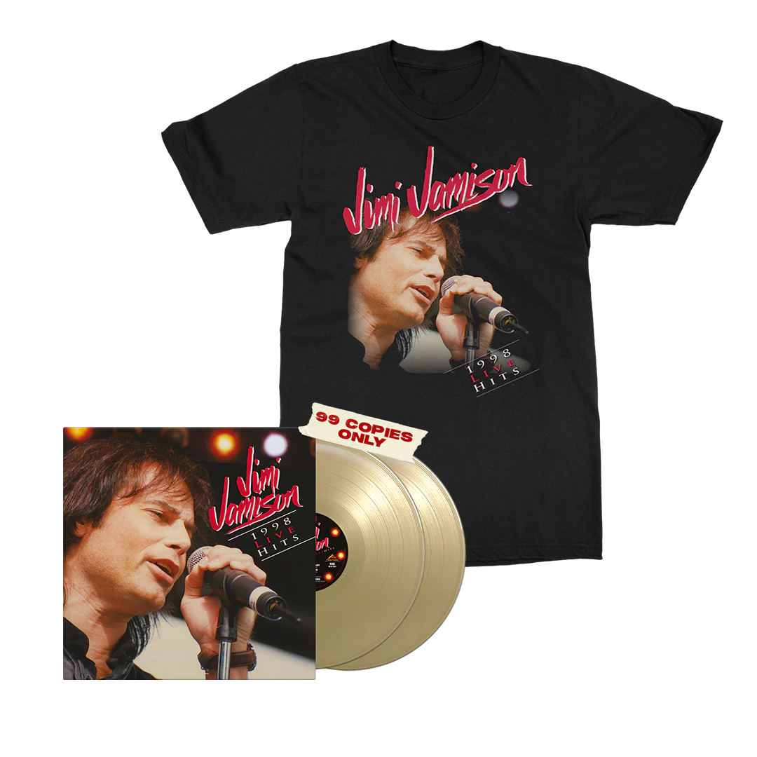 Jimi Jamison - 1998 Live Hits - Gold Vinyl Merch Bundle