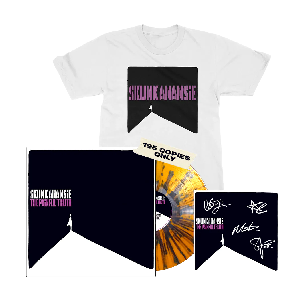 Skunk Anansie - The Painful Truth - 1LP Orange w/ Black Splatter + White T-Shirt + Signed Art Card Bundle