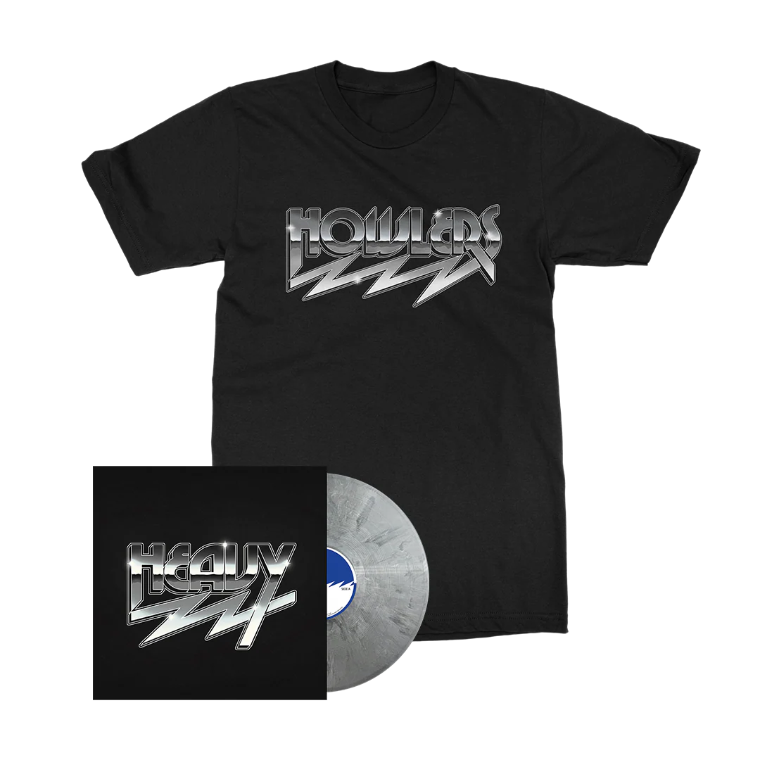 The Howlers - Heavy - Silver Marble LP Merch Bundle