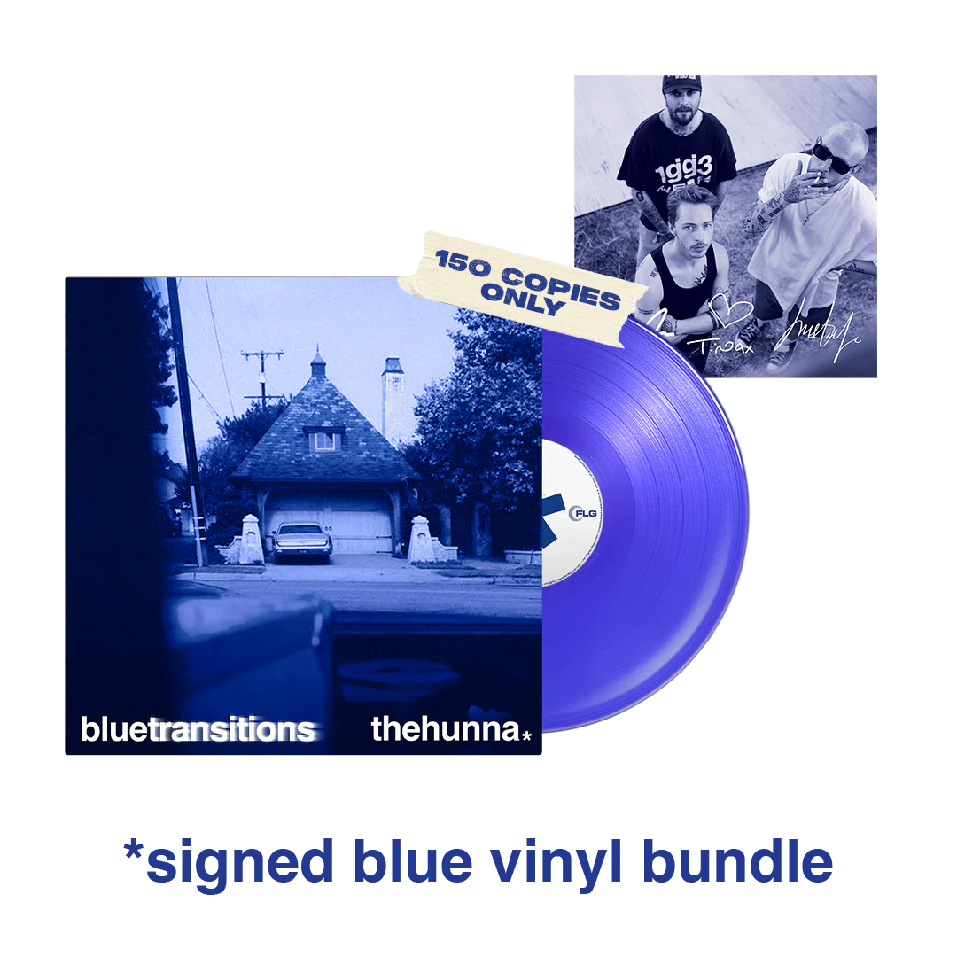 The Hunna - blue transitions - Signed Blue Vinyl Bundle