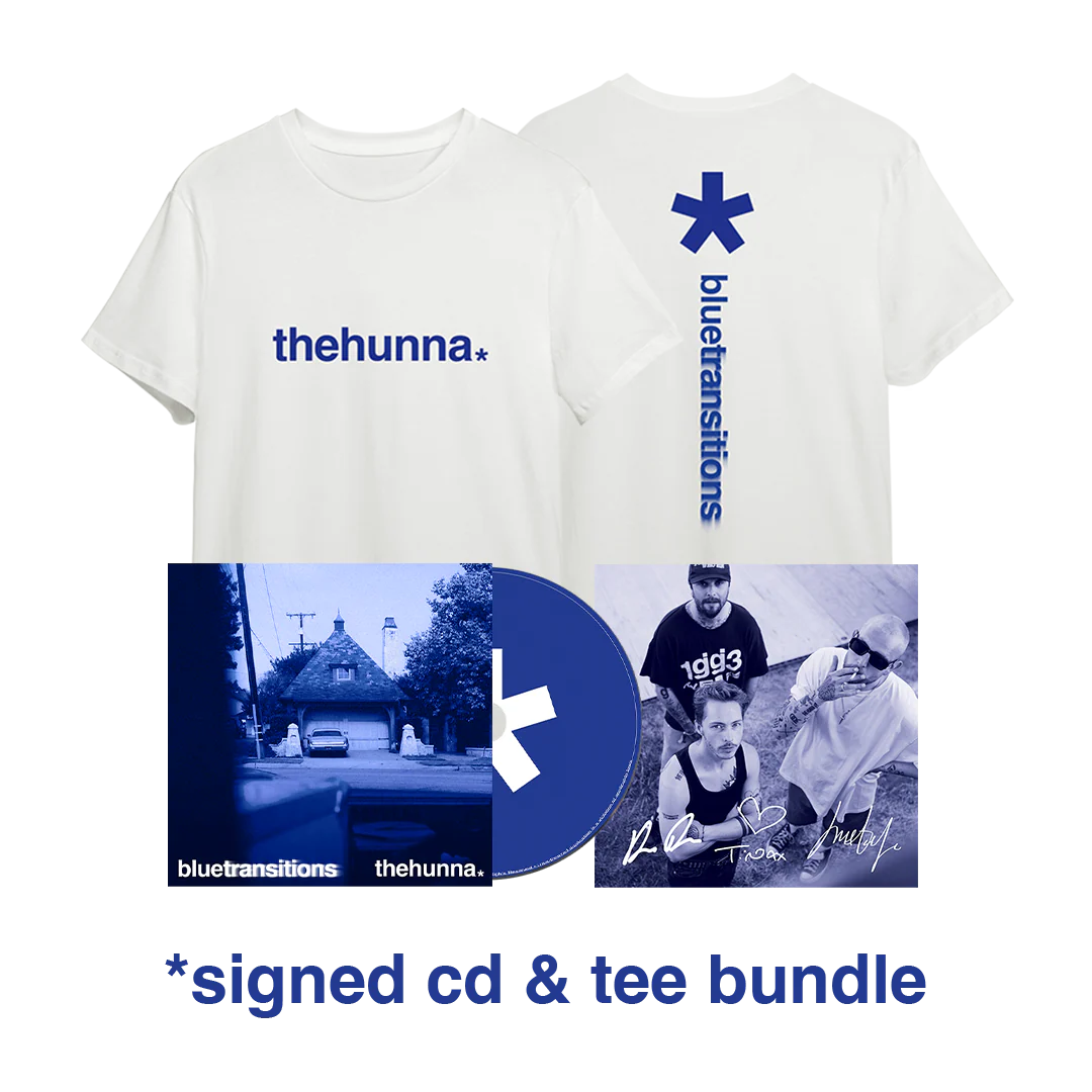The Hunna - blue transitions - Signed CD & Tee Bundle