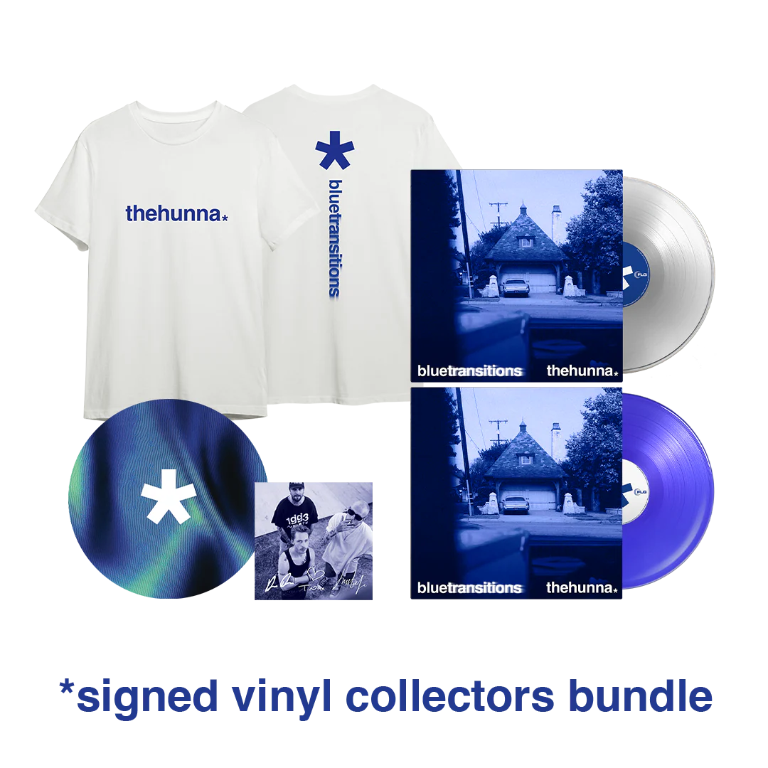 The Hunna - blue transitions - Signed Vinyl Collector's Bundle